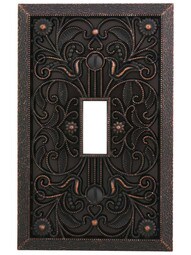 Filigree Single-Toggle Switch Plate